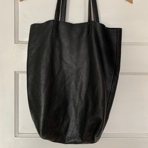 Leather tote by BAGGU